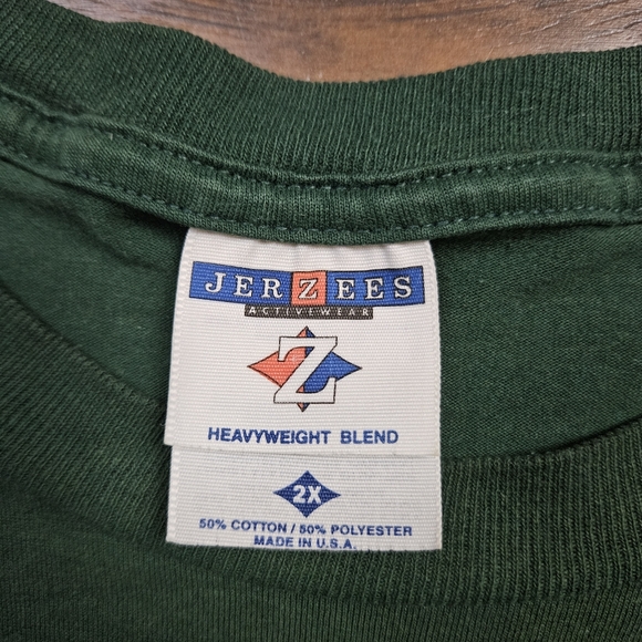 Vintage 90s NCAA Jerzees Michigan State Spartans Graphic T-Shirt Size 2XL - Picture 5 of 5